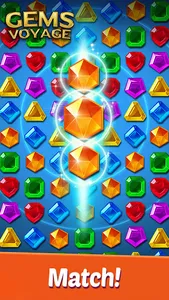 Gems Voyage - Match 3 & Blast screenshot 1