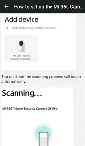 Xiaomi Mi 360 Camera Guide screenshot 1