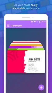 Business Card Maker + Designer screenshot 1