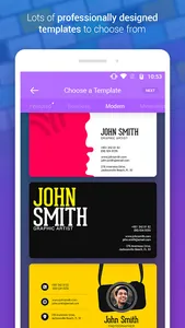 Business Card Maker + Designer screenshot 3