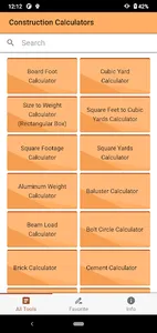 Construction Calculator screenshot 0