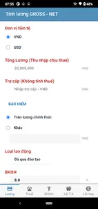 Tính lương - thuế TNCN - BHXH screenshot 0