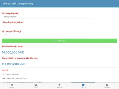 Tính lương - thuế TNCN - BHXH screenshot 17