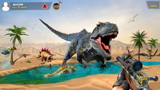 Dino Hunting Sniper Shooter 3D screenshot 0