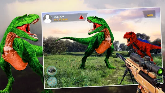 Dino Hunting Sniper Shooter 3D screenshot 1