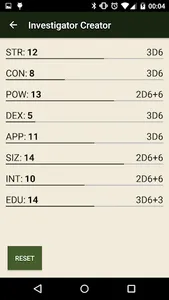 Call of Cthulhu Dice Roller screenshot 1