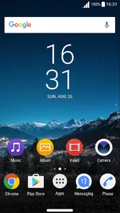 Modern XZ Black Exceed - Theme screenshot 1