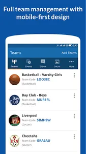 InstaTeam Sports Management screenshot 0