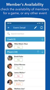 InstaTeam Sports Management screenshot 4