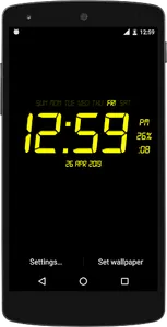 Digital Clock Live Wallpaper screenshot 11