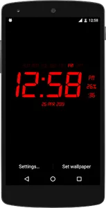 Digital Clock Live Wallpaper screenshot 6