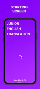 Junior English Translation screenshot 0