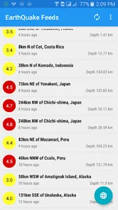Earthquake Feeds screenshot 2