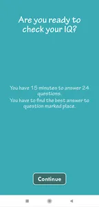 IQ test - model screenshot 1