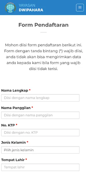 Yayasan Dwipahara screenshot 2