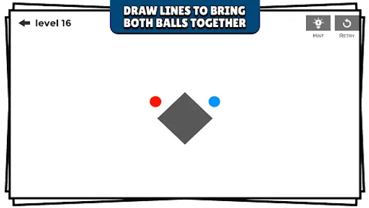 Draw Lines Physics Ball Puzzle screenshot 0