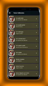 romantic vallenato ringtones screenshot 0