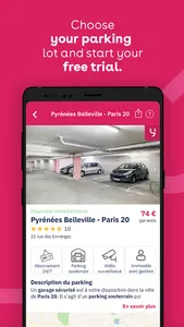 Yespark: parking lot rental screenshot 1