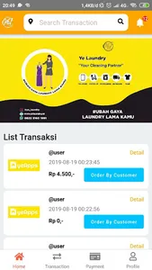 YeStaff - Laundry Staff Apps screenshot 1