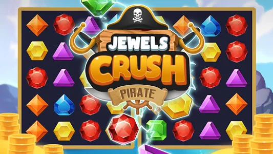 Jewels Crush: Pirate Match 3 screenshot 19