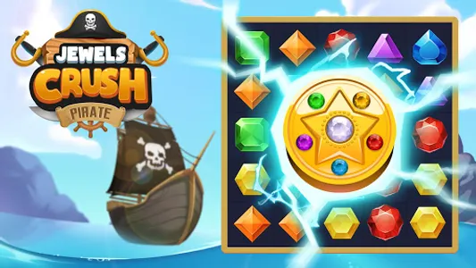 Jewels Crush: Pirate Match 3 screenshot 20