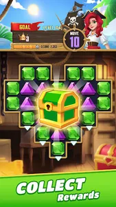 Jewels Crush: Pirate Match 3 screenshot 4