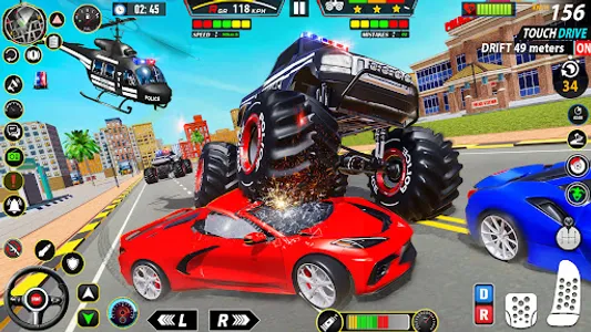 Police Monster Truck Car Games screenshot 15