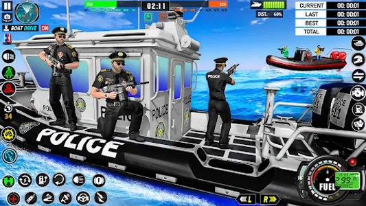 Police Boat Chase Crime Games screenshot 11