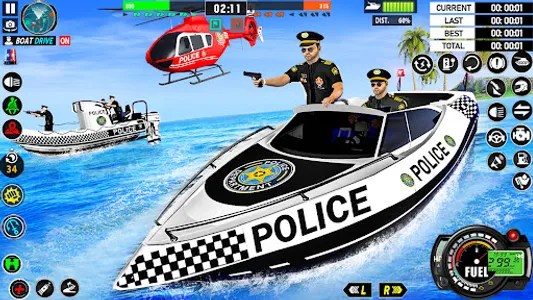 Police Boat Chase Crime Games screenshot 17