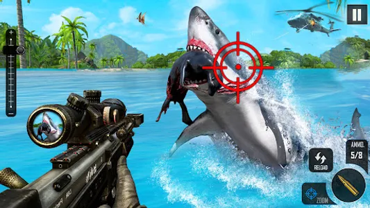 Shark Attack FPS Sniper Game screenshot 5