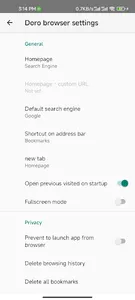 Doro Browser screenshot 6