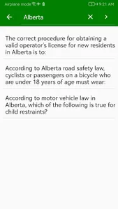 Alberta Driver License Test screenshot 6