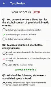 California DMV Practice Test screenshot 5