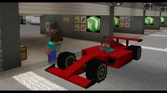 Minecraft car mod. Vehicle screenshot 2