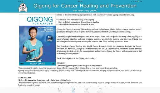 Qigong for Cancer (YMAA) screenshot 1