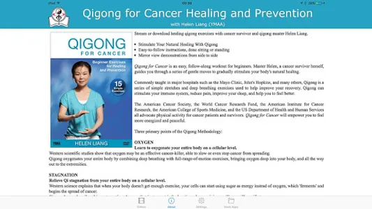 Qigong for Cancer (YMAA) screenshot 5