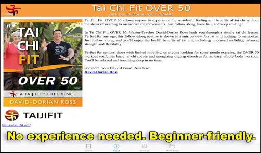 Tai Chi Fit OVER 50 screenshot 1