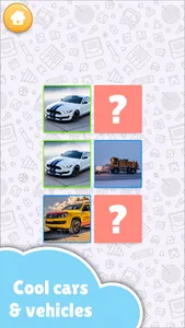 Cars Memory Match for kids screenshot 1