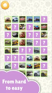 Cars Memory Match for kids screenshot 2