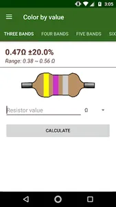 Resistor Calculator screenshot 1