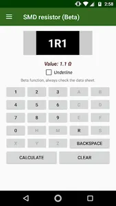 Resistor Calculator screenshot 2