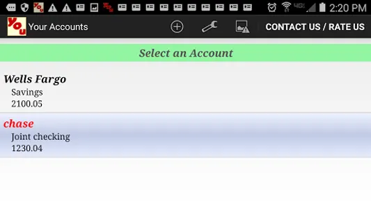 Your Accounts Checkbook screenshot 0