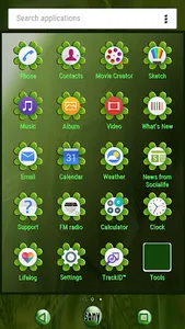 Green Xperia Theme screenshot 1