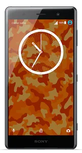 Orange Camo Theme for Xperia™ screenshot 1