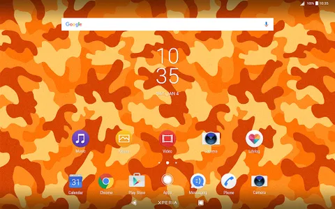 Orange Camo Theme for Xperia™ screenshot 5