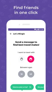 Travel dating: YourTravelMates screenshot 1