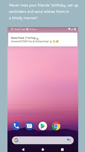Social Track 📝 & Ping 🛎 screenshot 2