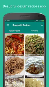 Homemade Spaghetti Recipes screenshot 0