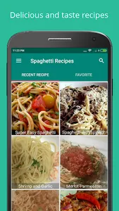Homemade Spaghetti Recipes screenshot 1