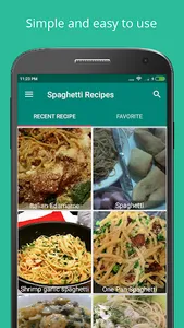 Homemade Spaghetti Recipes screenshot 2